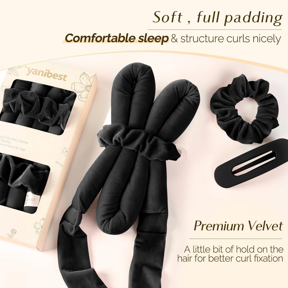 YANIBEST velvet scrunchies offer comfortable, secure styling with the kit.