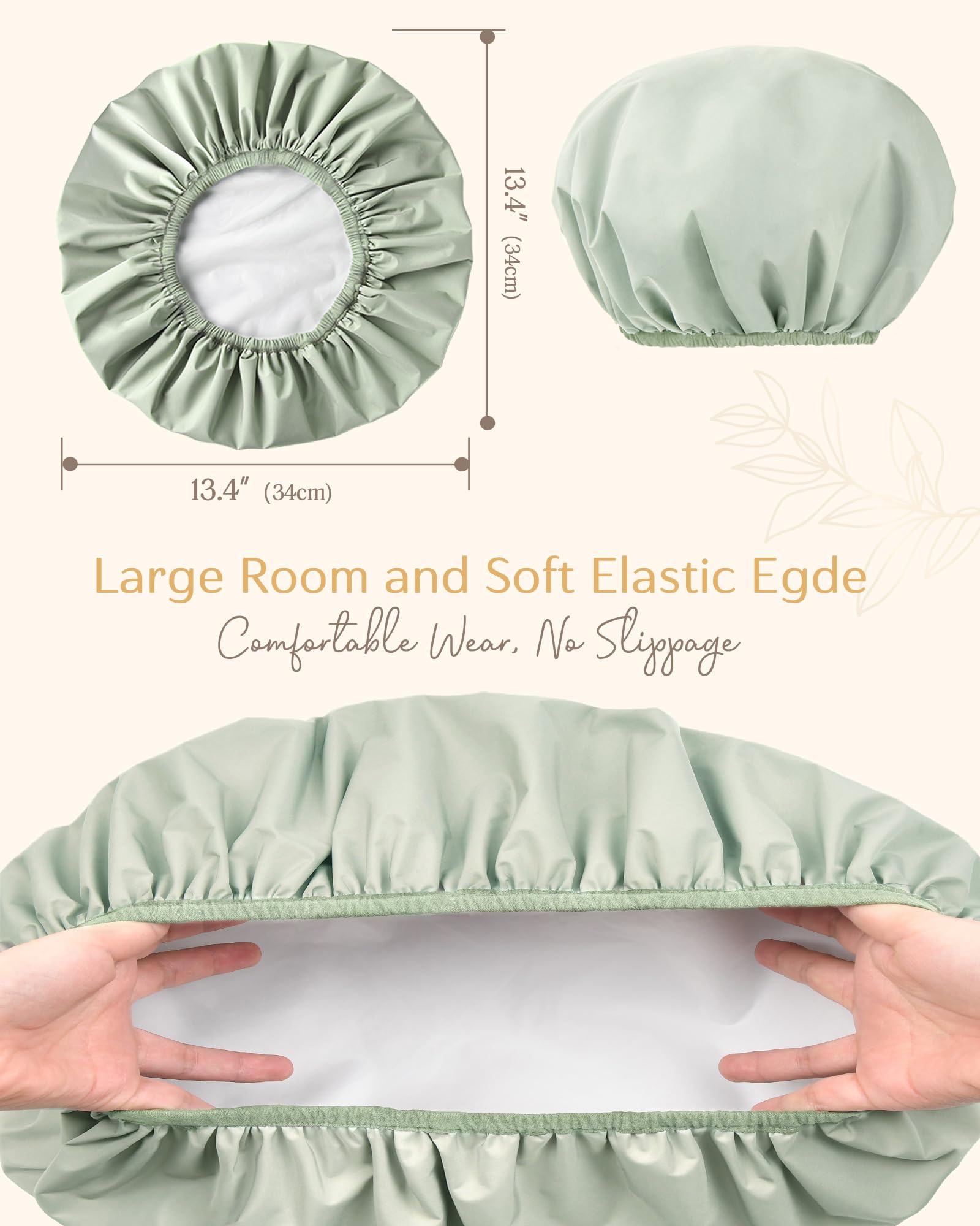 YANIBEST washable shower cap is easy to clean in the machine.