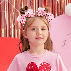YanJie lazo corazón rosa, ideal para vestir conjuntos