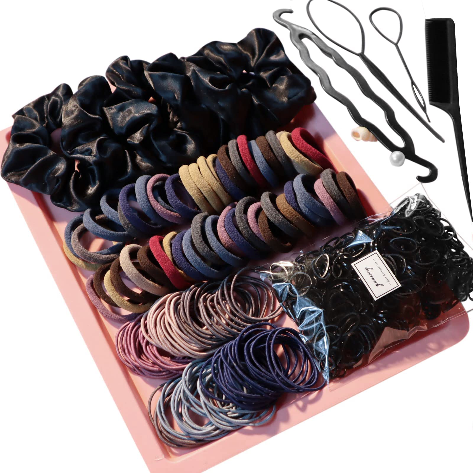 YANRONG 755PCS, set de accesorios para el pelo, ideal para peinados diarios.