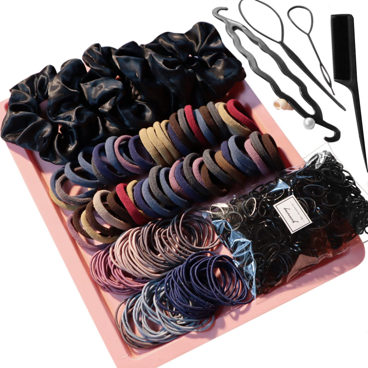 YANRONG 755PCS, set de accesorios para el pelo, ideal para peinados diarios.