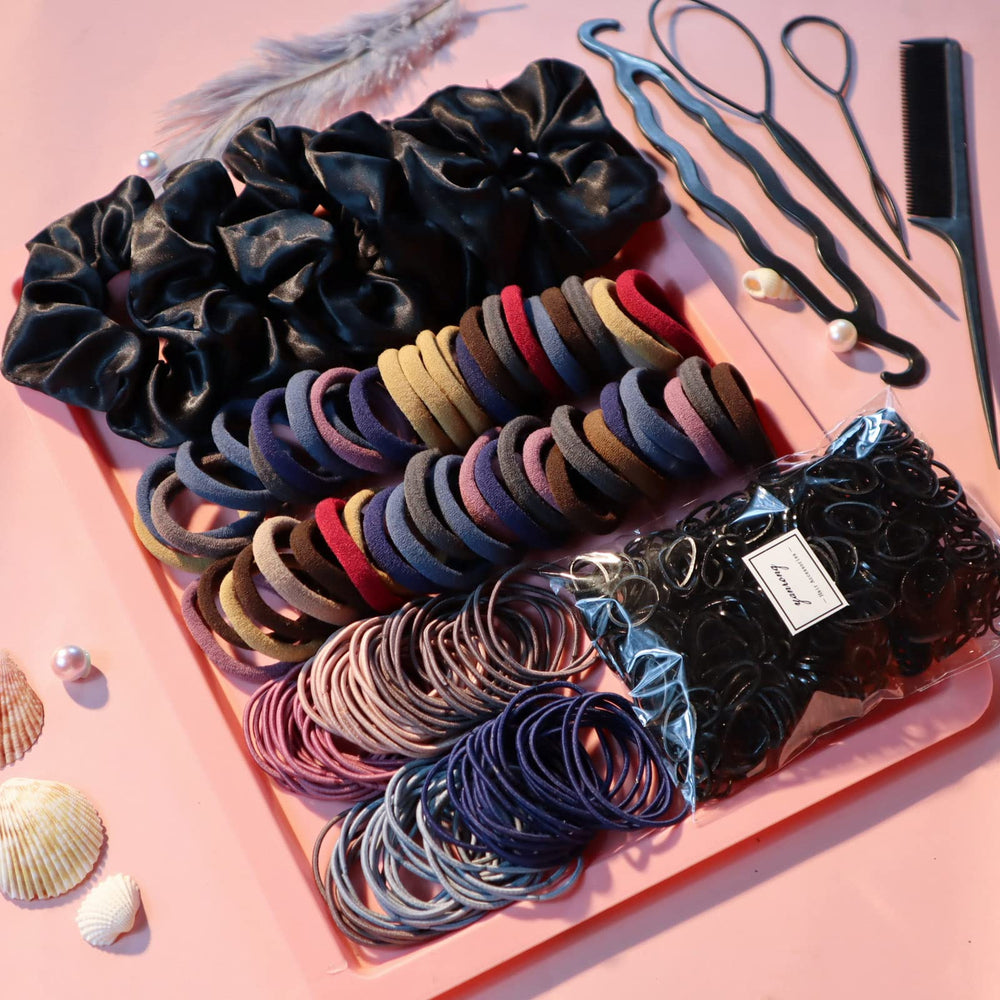 YANRONG 755PCS, accesorios de pelo con tela suave y reciclable.