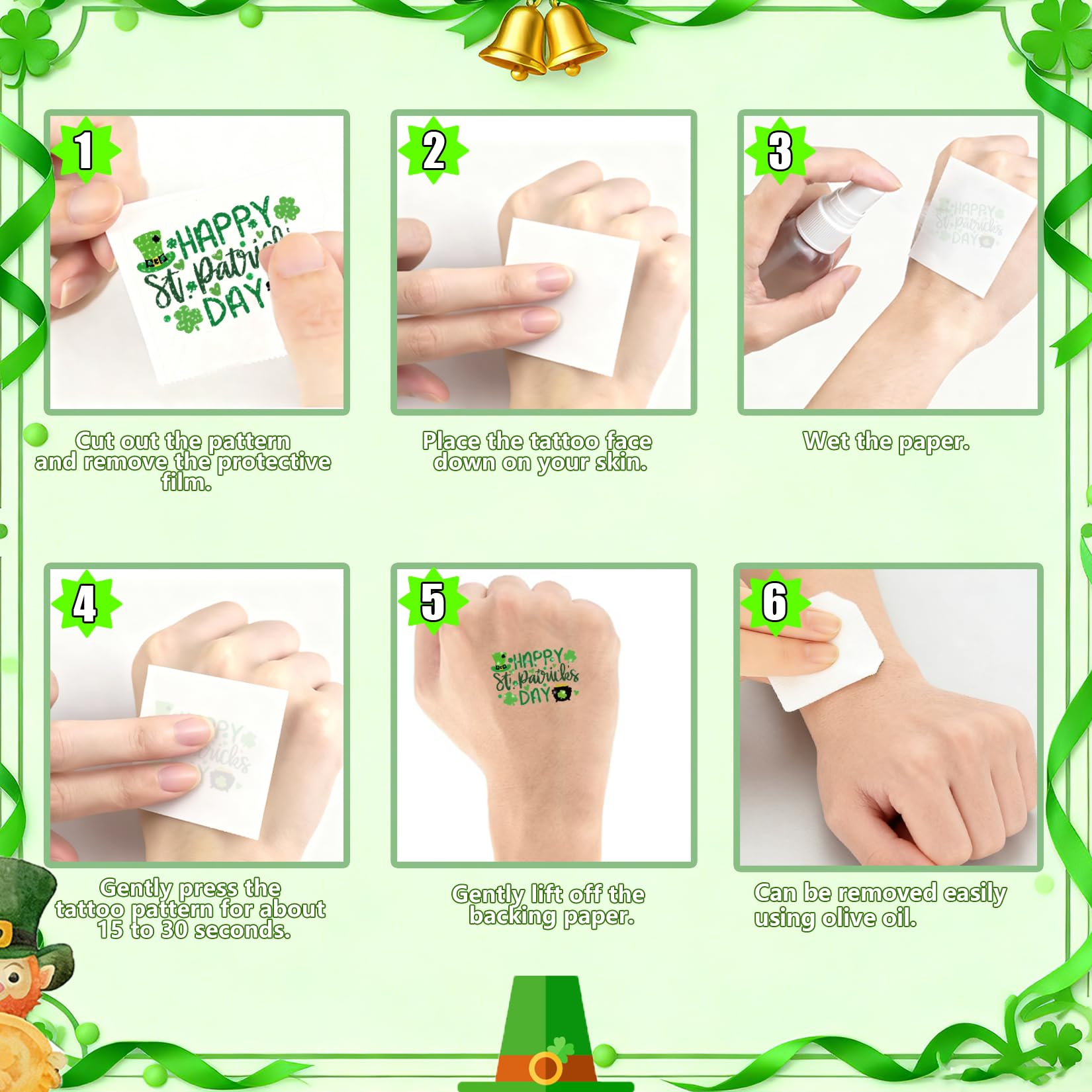 Yanroom tatuajes con lemas irlandeses divertidos para animar eventos