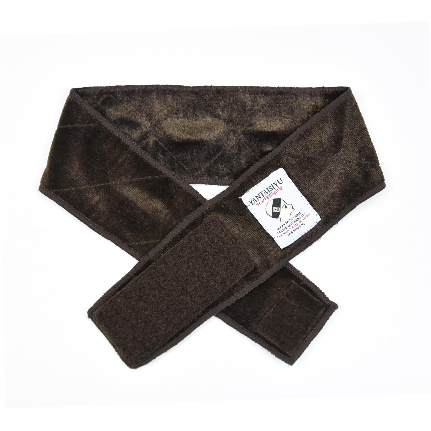 YANTAISIYU Banda color marrón oscuro, combina con diferentes estilos.