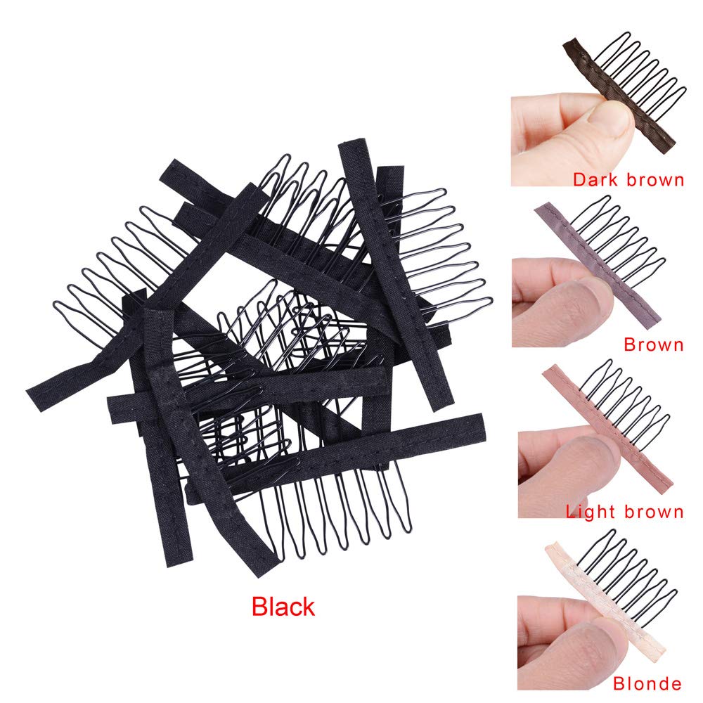 Yantaisiyu seven-teeth wig clip ensures firm attachment to the cap.