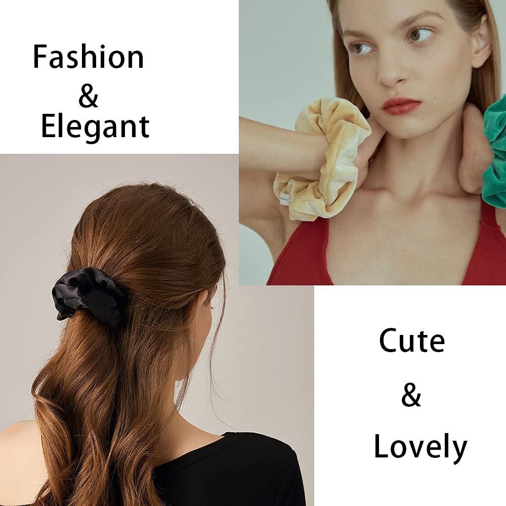 Yanwenx scrunchies combinan con ropa y ocasiones, versátiles.
