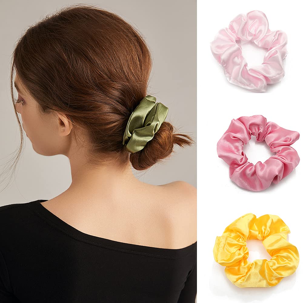 Yanwenx scrunchies regalo con bolsa, presentación elegante y práctica.