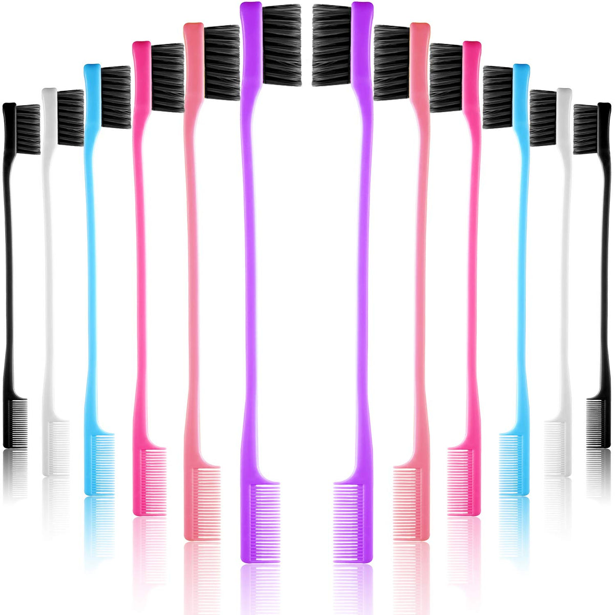 Yaomiao 12-piece edge brush set for versatile daily styling at home