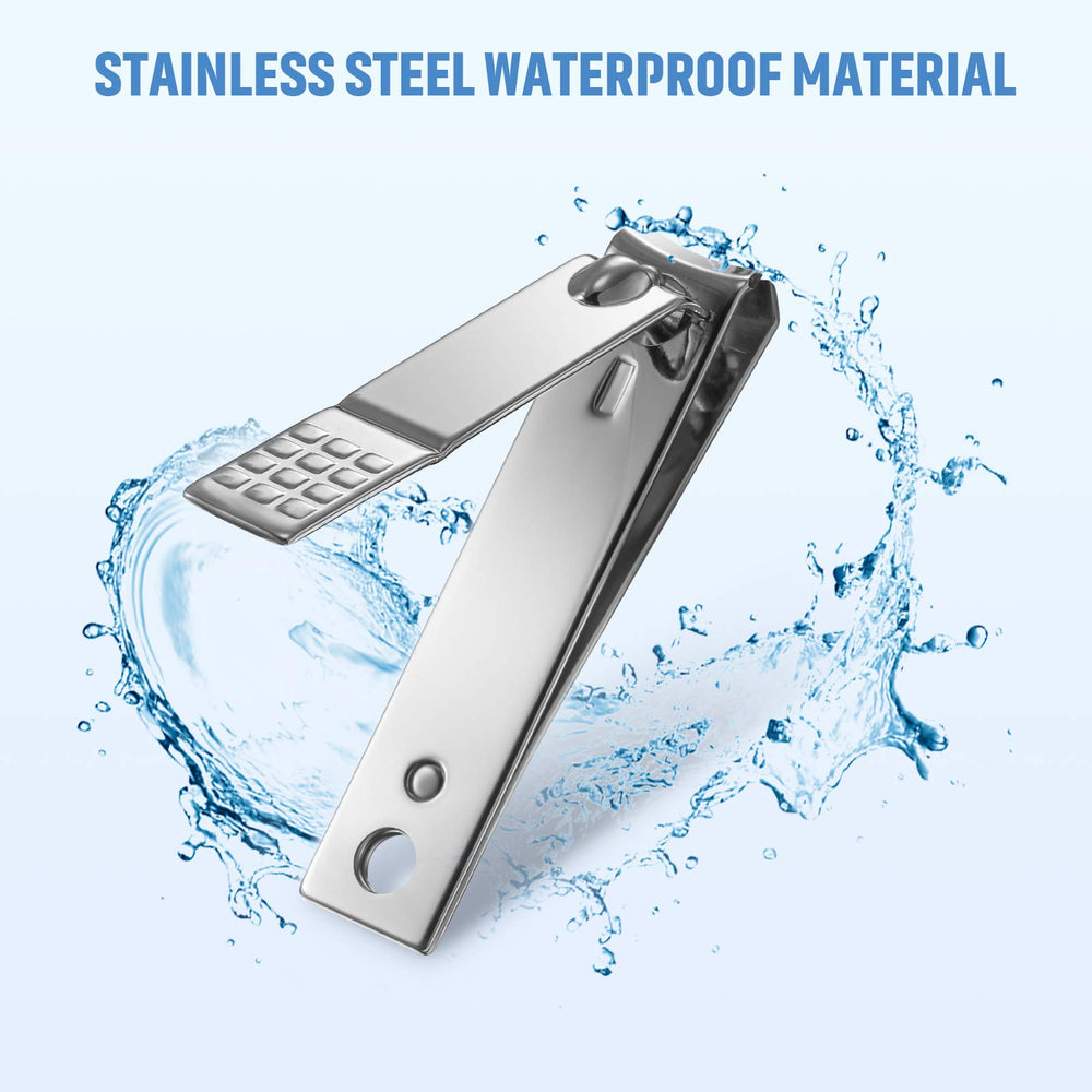 Yaomiao stainless steel nail cutters in silver, durable blades for everyday grooming.