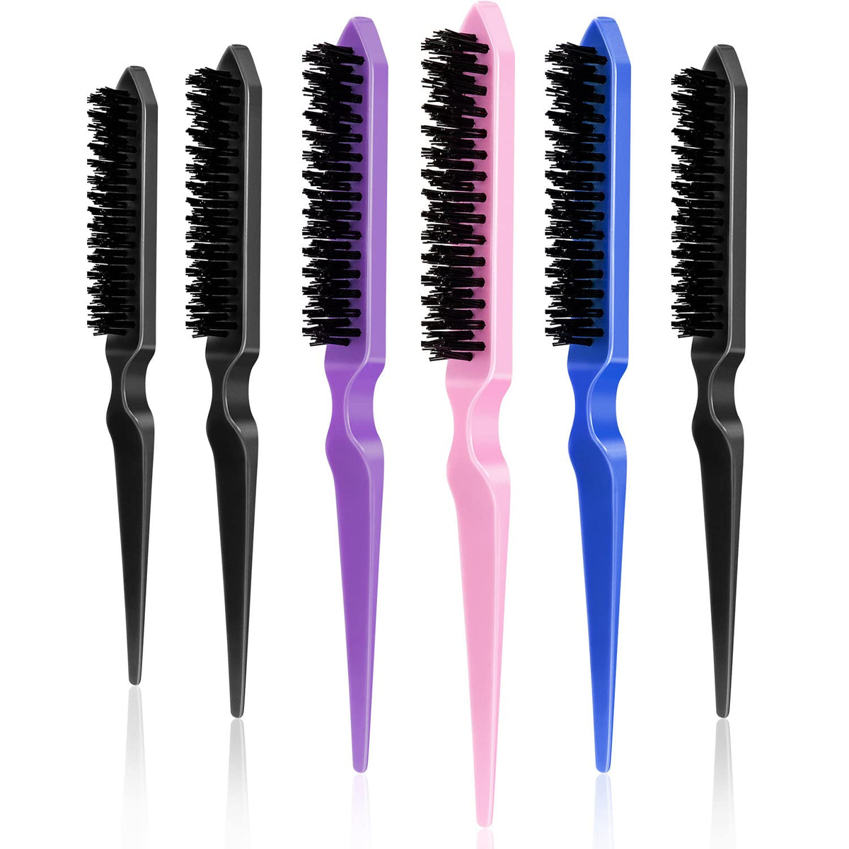 Yaomiao teasing brush set in a multi-color pack adds volume.