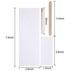 Yaomiao wax strips kit small strip; precise for facial or sensitive areas.