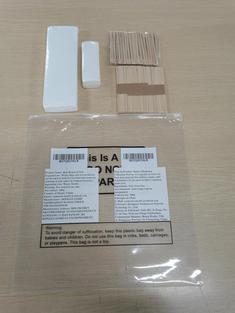 Yaomiao wax strips removal body; suitable for legs, arms, bikini area.