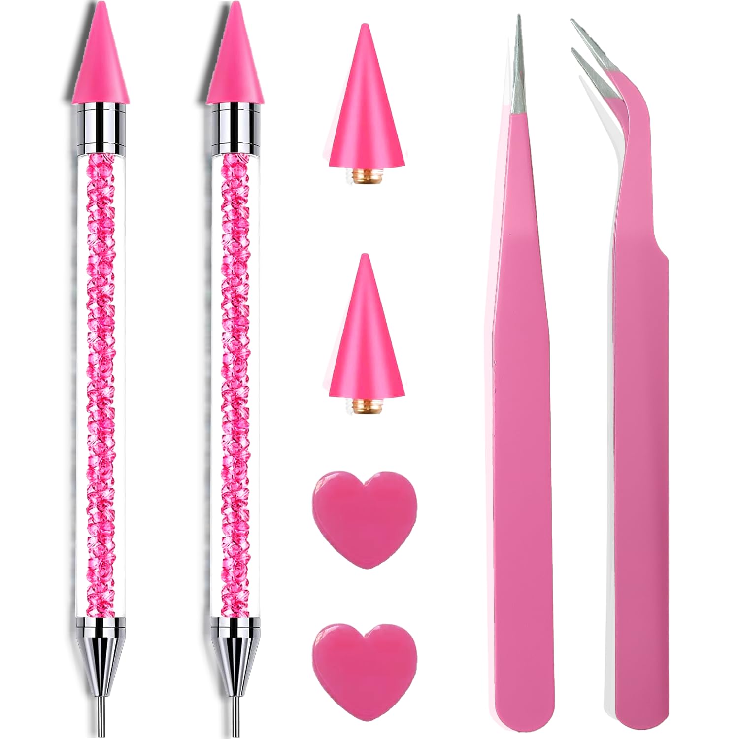 Yaoociy pink rhinestone picker set in packaging, ideal for gifting and beginners.