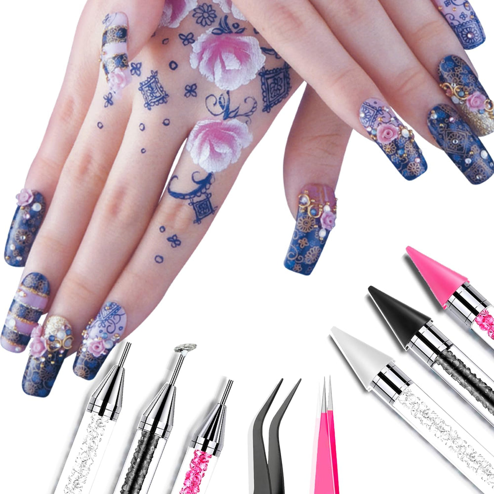 Yaoociy transparent gem-filled acrylic handle for elegant visibility