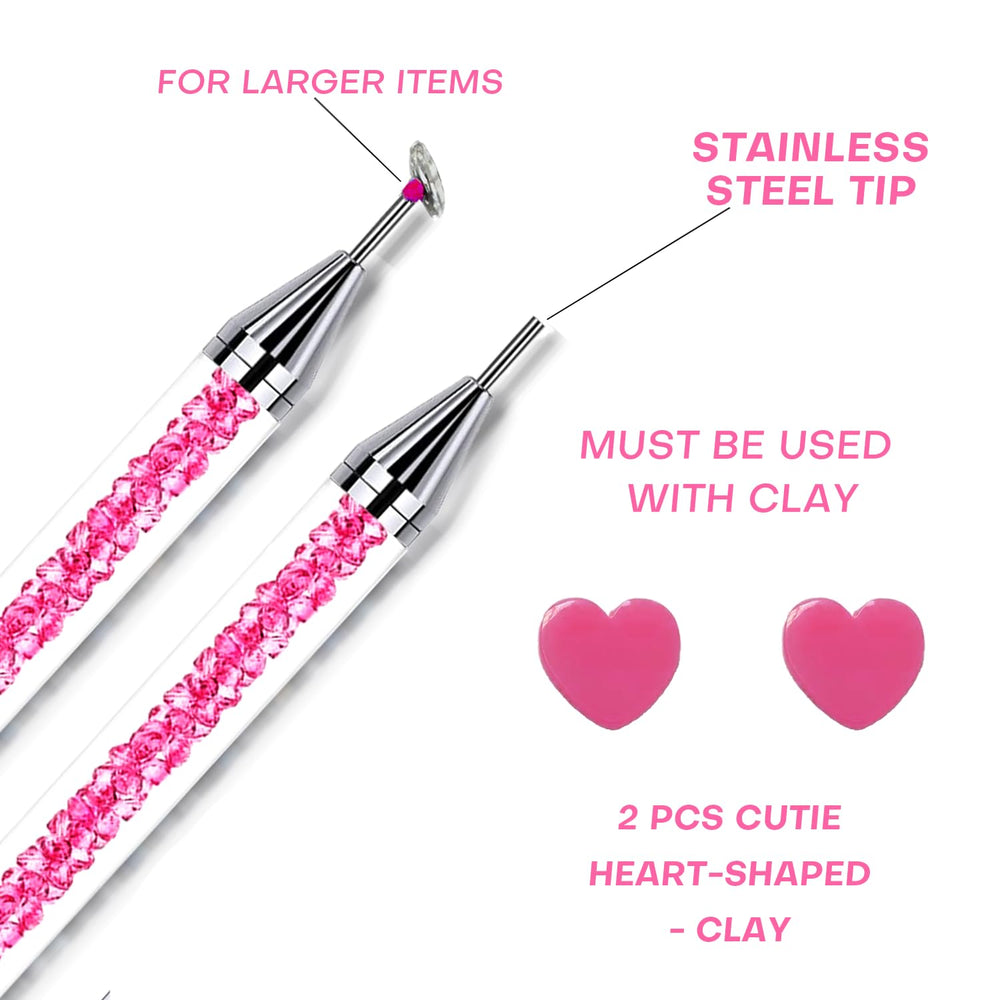 Yaoociy reusable wax tips for clean, residue-free gem pickup.