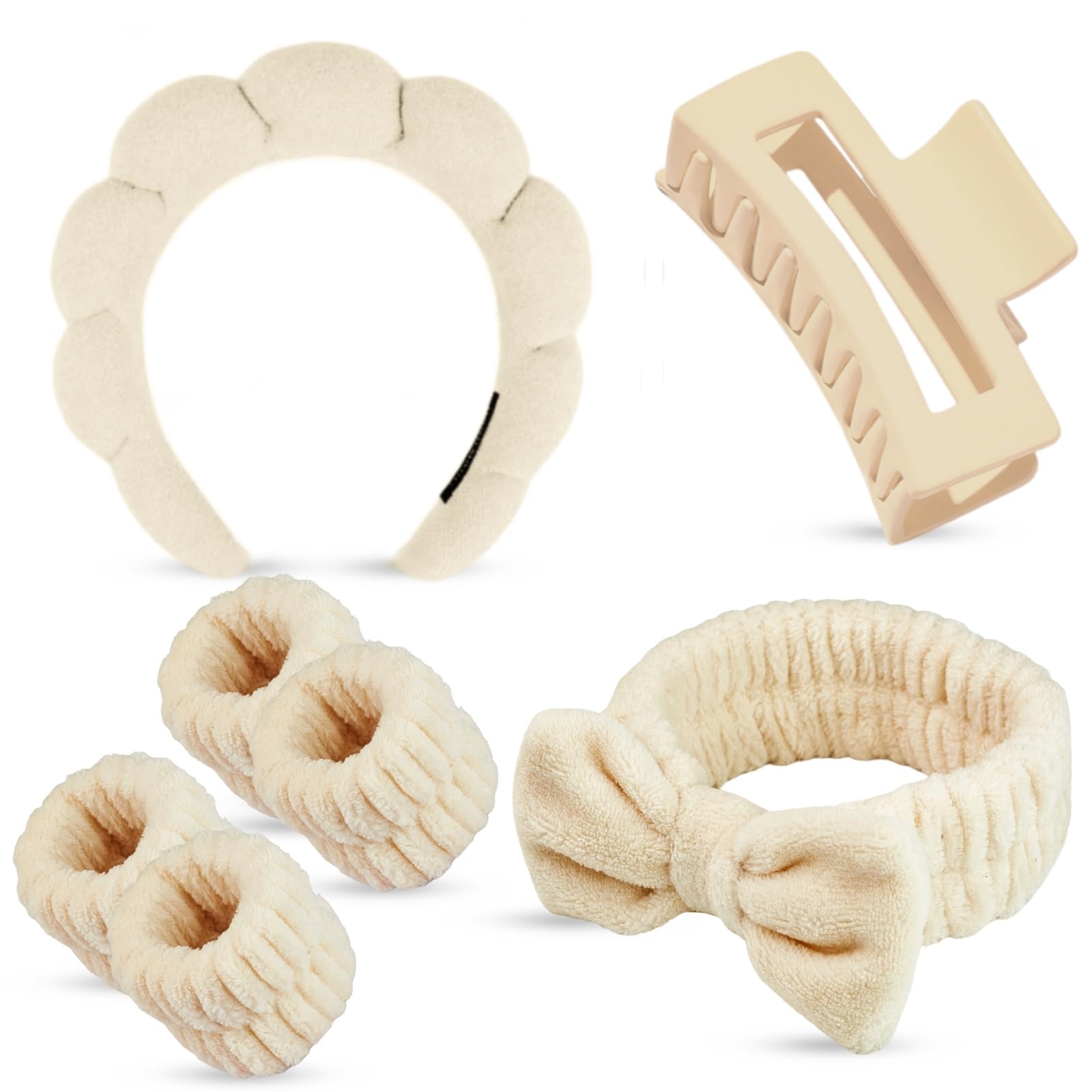 Yaqulen diadema de toalla suave para limpieza facial
