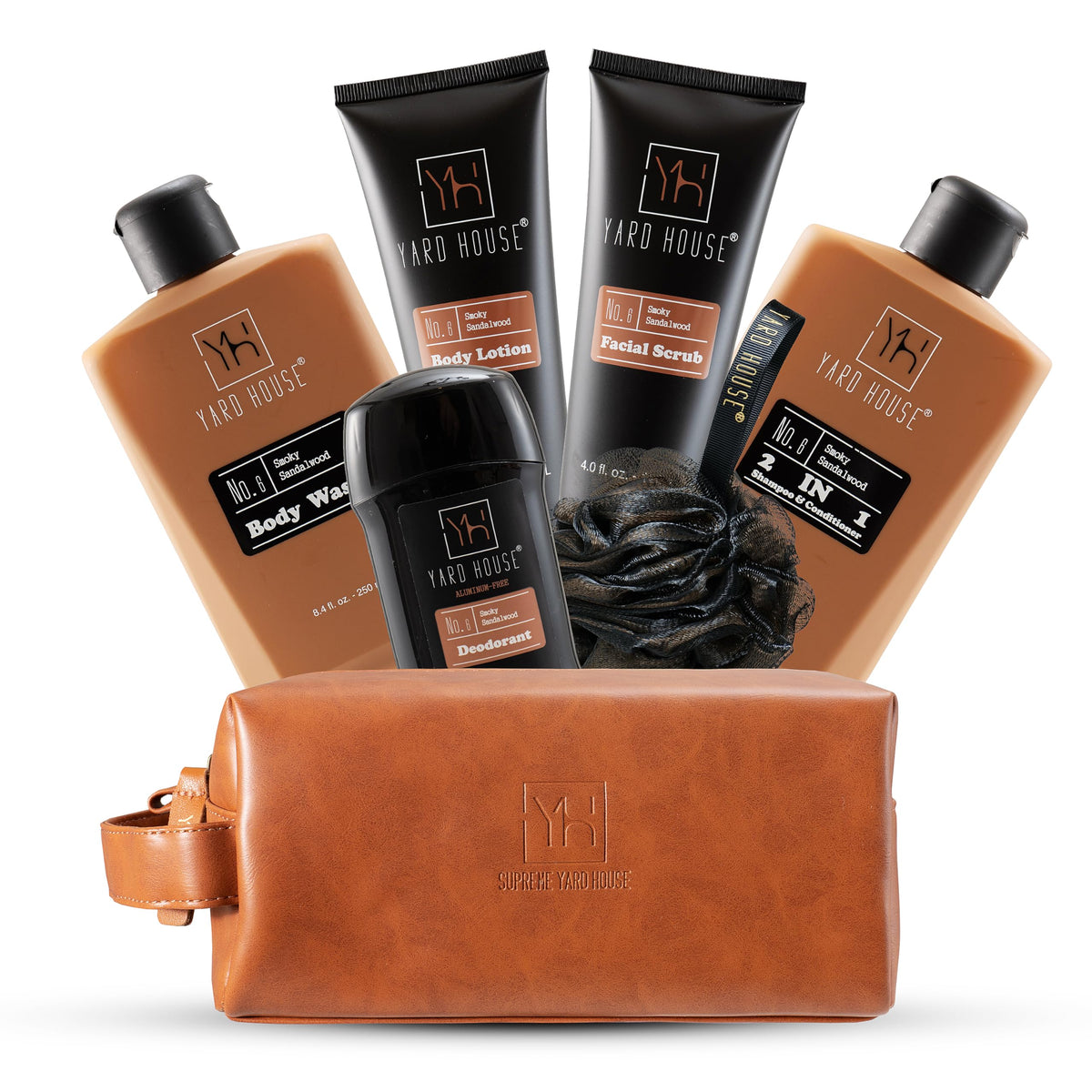 Yard House smoky sandalwood body wash for a refreshing daily cleanse.