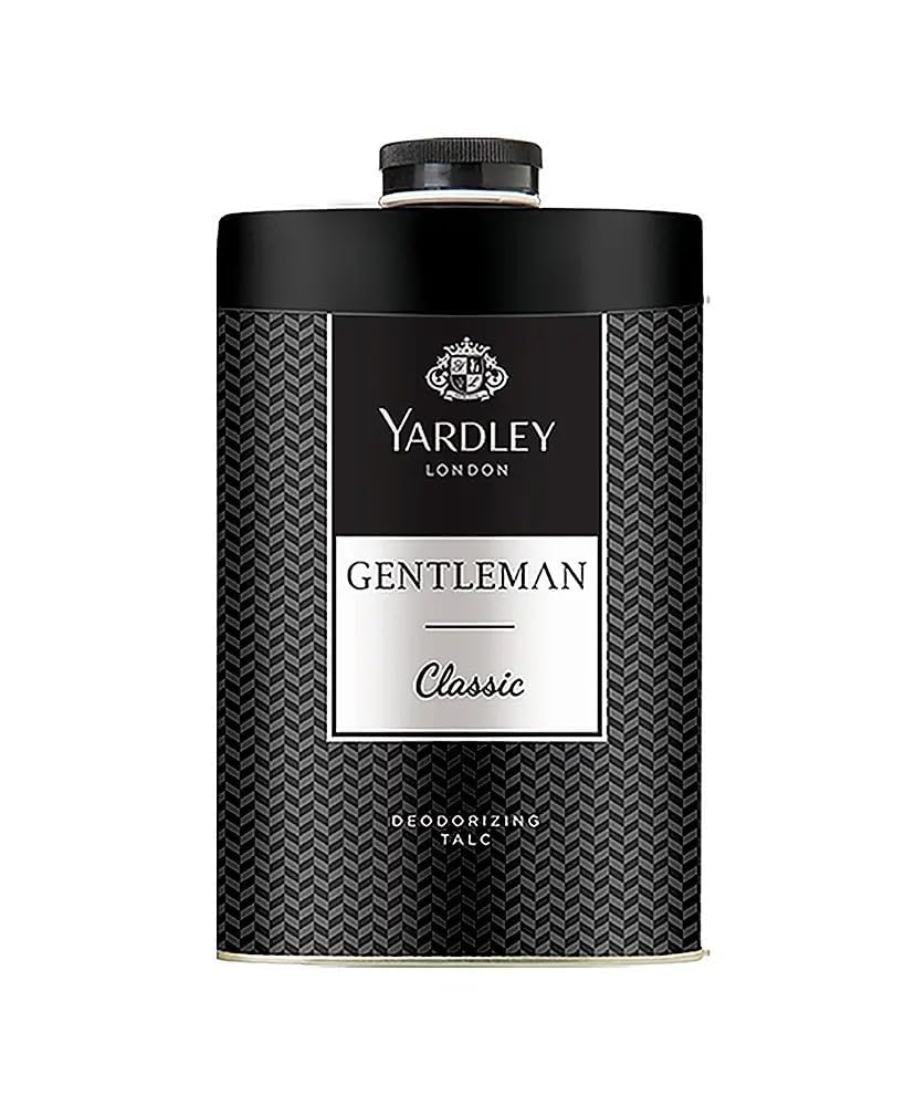 Yardley London talco desodorante para caballero, aplicación suave y fresca