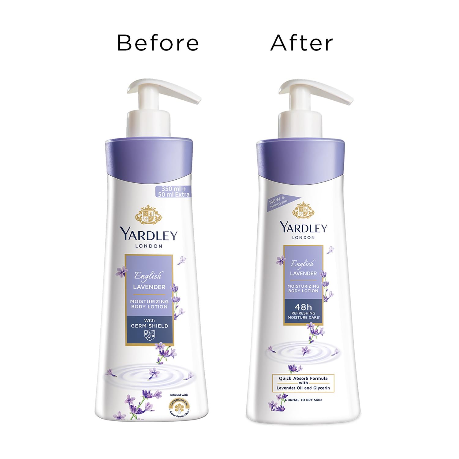 Aplicación manual de Yardley lavanda inglesa para masajes suaves