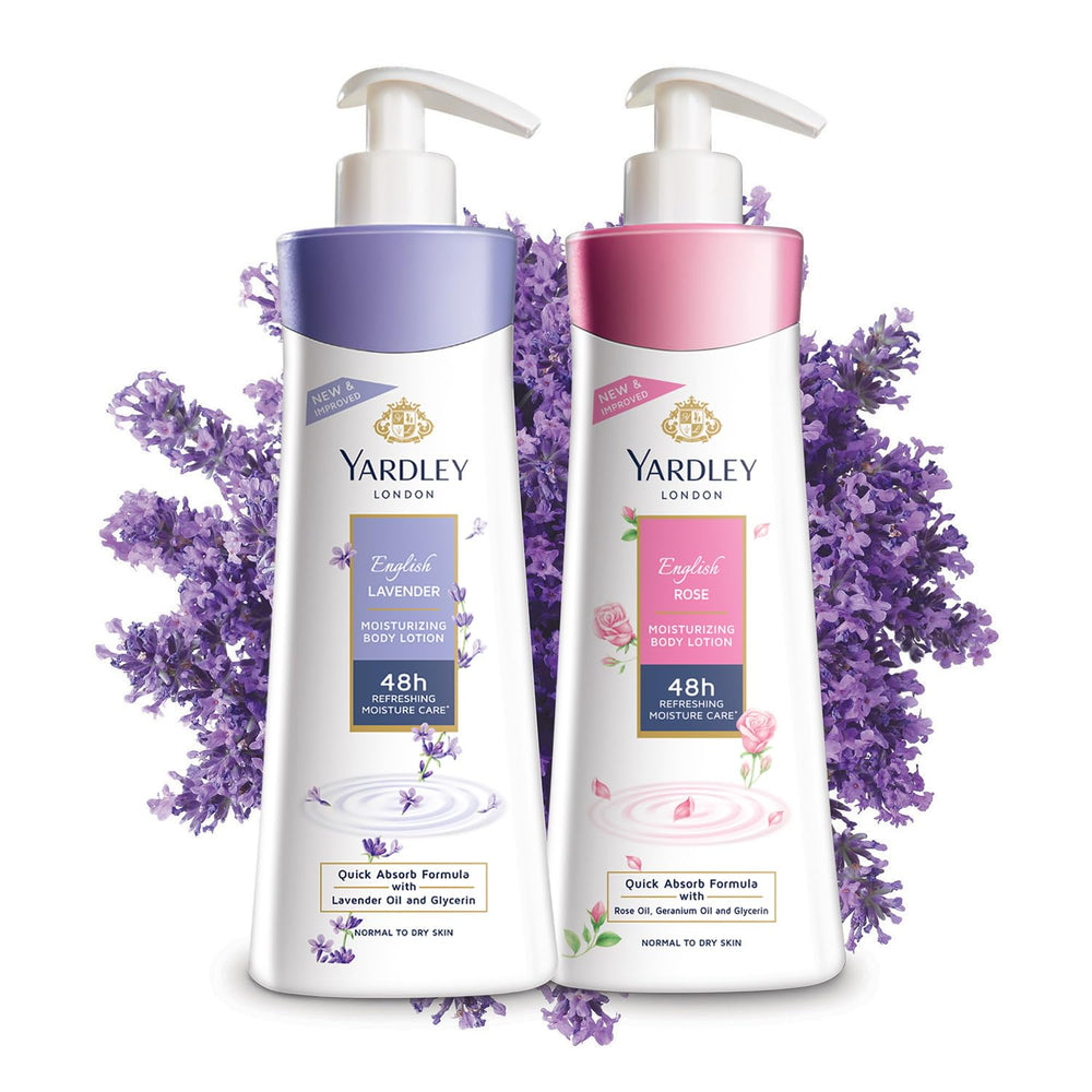 Ritual diario de bienestar con el aroma floral de Yardley lavanda inglesa