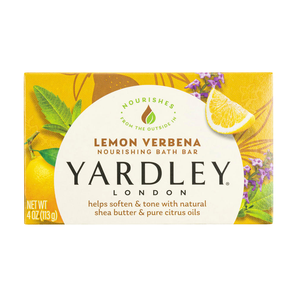 Barra de baño cremosa Yardley London Lemon Verbena para piel suave tras la ducha