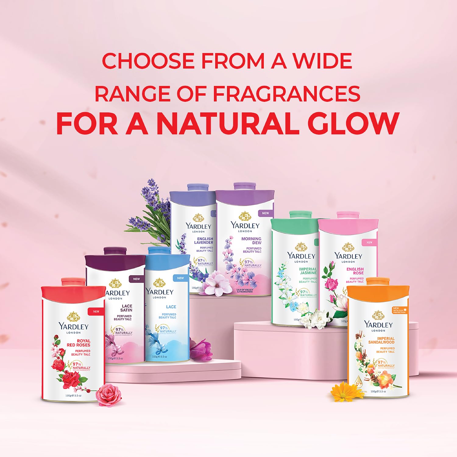 Yardley London Red Rose Talco: diseño clásico que complementa cualquier rutina de cuidado.