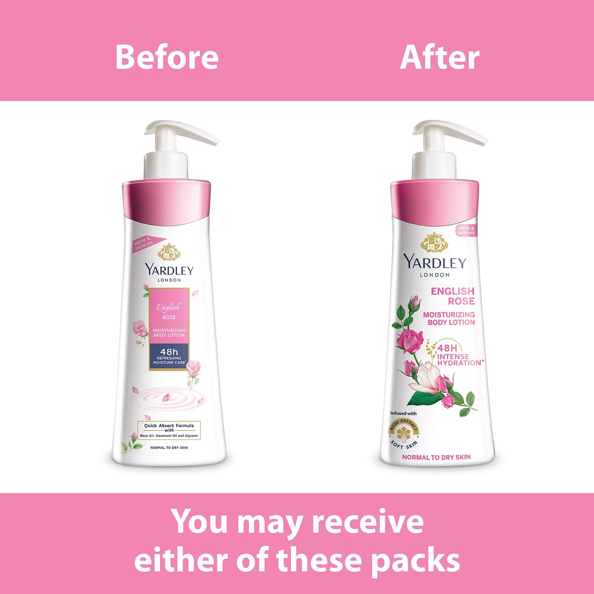 Yardley London Rosa Inglesa absorción rápida para piel suave sin grasa.