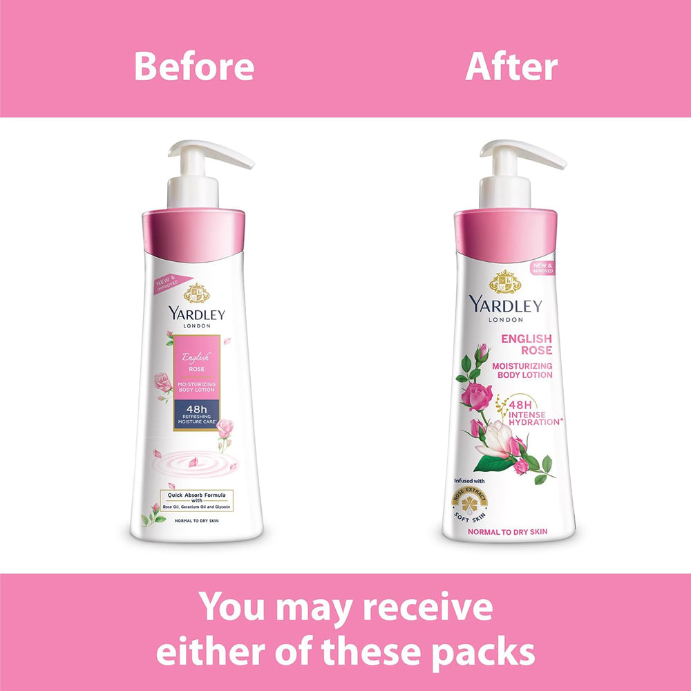 Yardley London Rosa Inglesa absorción rápida para piel suave sin grasa.