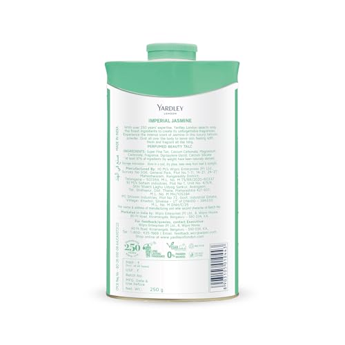 Yardley London talco Jazmín, aplicación en el cuerpo tras la ducha.
