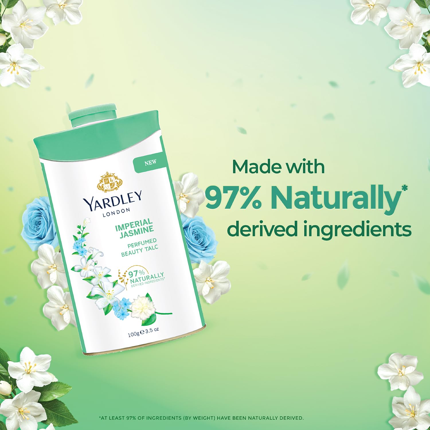 Fragancia delicada de Yardley Jazmín para aroma suave durante el día.