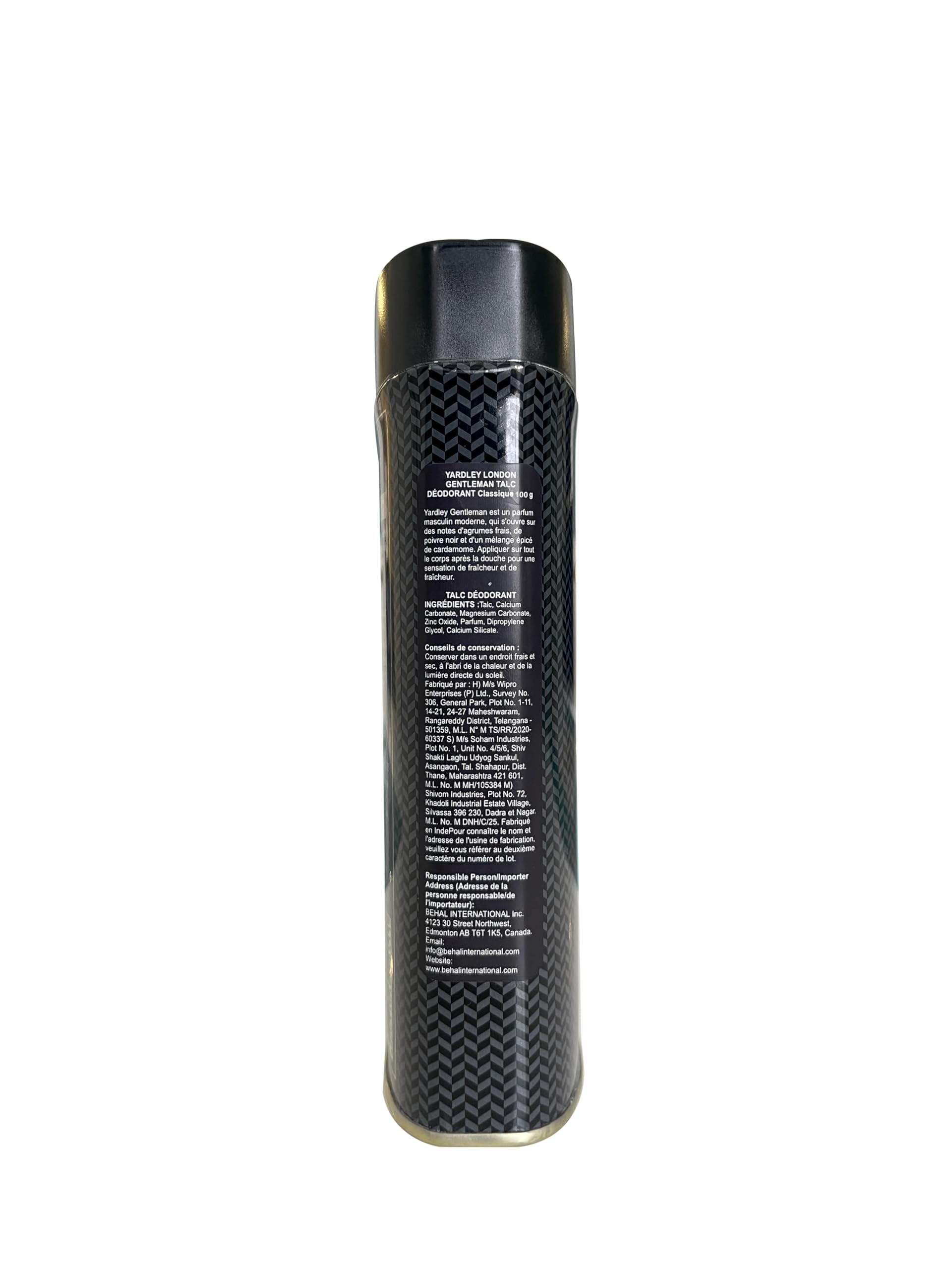 Yardley London talco microfinos, textura ligera para piel seca y cómoda