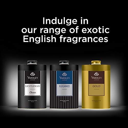 Yardley London talco para piel suave, absorbe humedad y reduce sudor