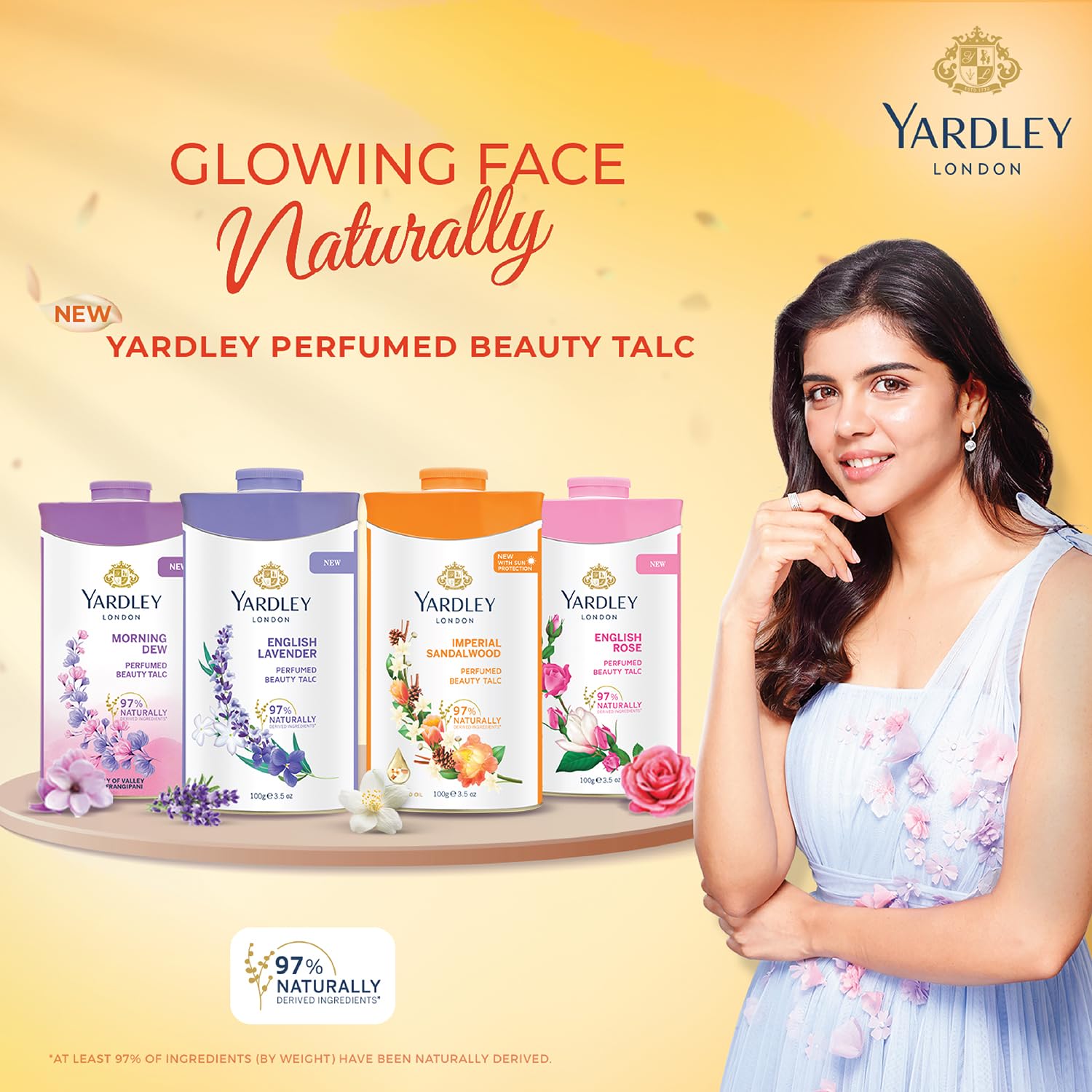 Yardley London talco piel suave tras cada uso