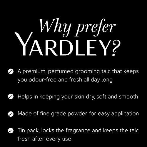 Yardley London talco, textura sedosa que ayuda a mantener la piel cómoda