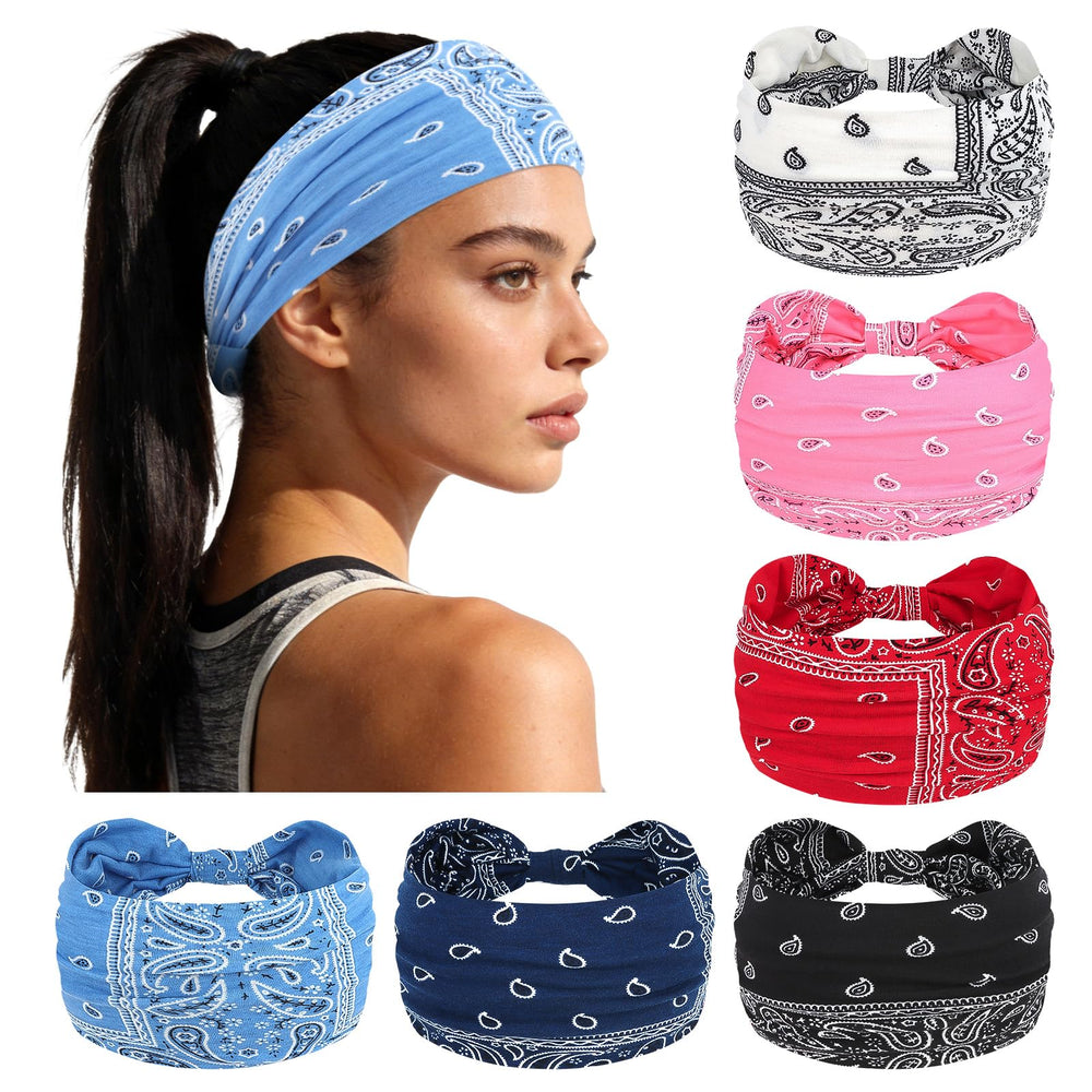 Banda YARIEW ancha boho con nudo para estilo cómodo
