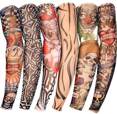 Mangas de tatuaje YARIEW con patrones variados para cubrir brazos con estilo