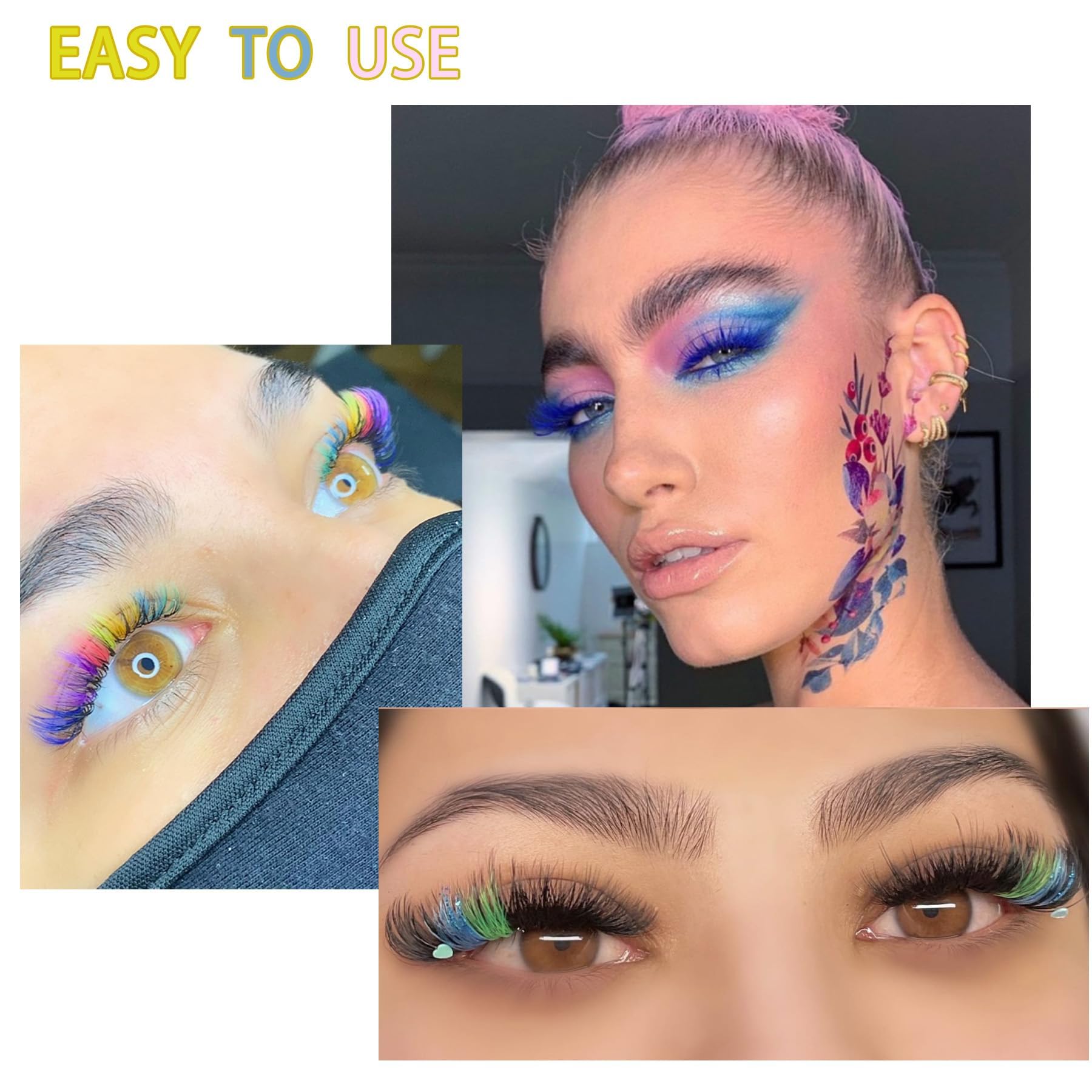 YASNAI simple DIY lashes with tweezers and adhesive for quick upgrades.