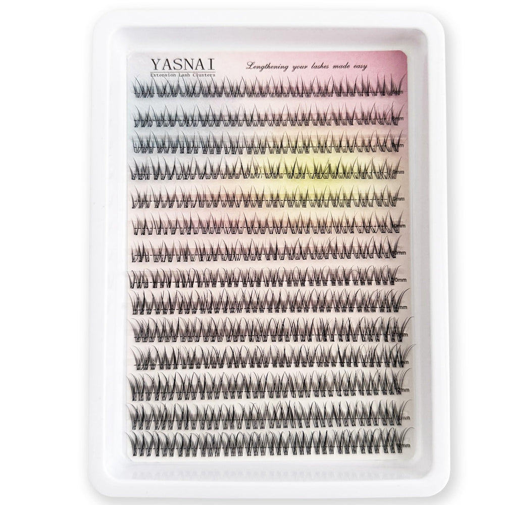 YASNAI 12mm-36-piece clusters for noticeable length without heaviness.