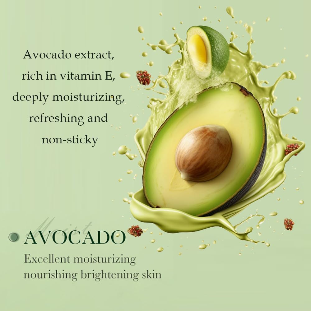 Yasovigi kit aguacate loción hidratante: hidratación duradera para piel suave.