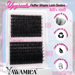 Yawamica 80D/100D volume mix illustrates versatile length options for DIY styles