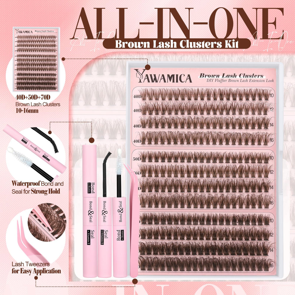 Yawamica lash clusters application tray for DIY sets
