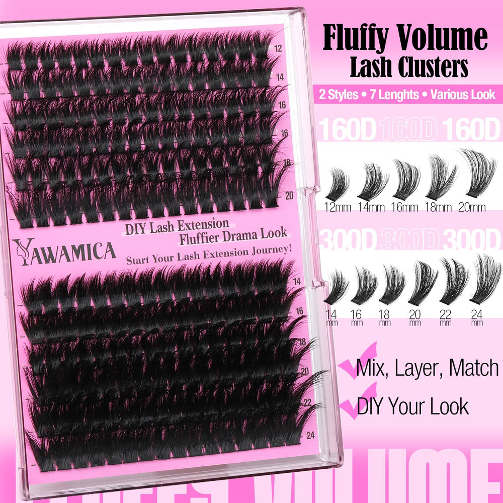 Yawamica complete look, from subtle lift to dramatic finish.
