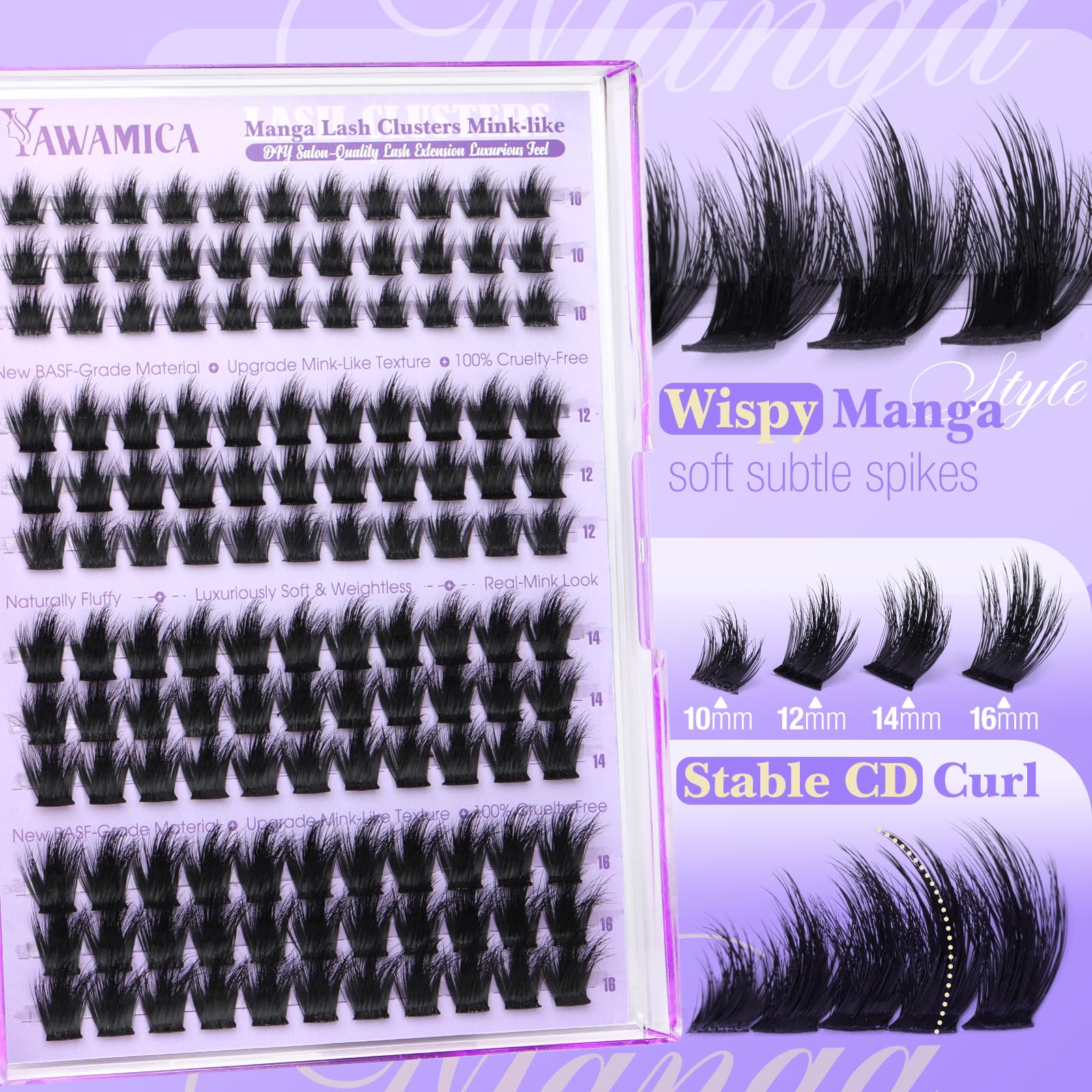 Yawamica cruelty-free BASF fiber mimicking real mink.