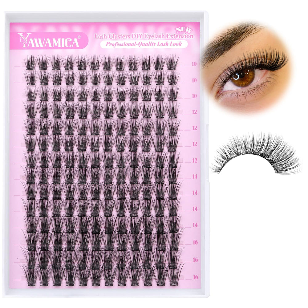 Yawamica customizable look with 10-16mm options for cat-eye or doll-eye