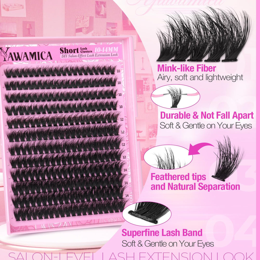 Yawamica daily-wear lash extensions provide easy enhancement without heaviness.