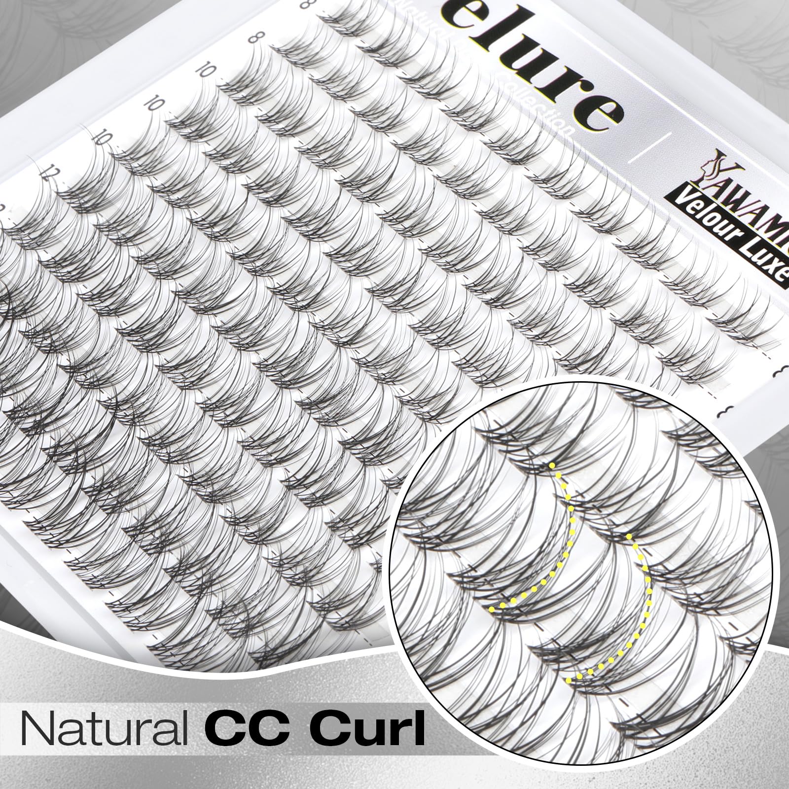 Yawamica DIY lash clusters offer quick 3-minute application.