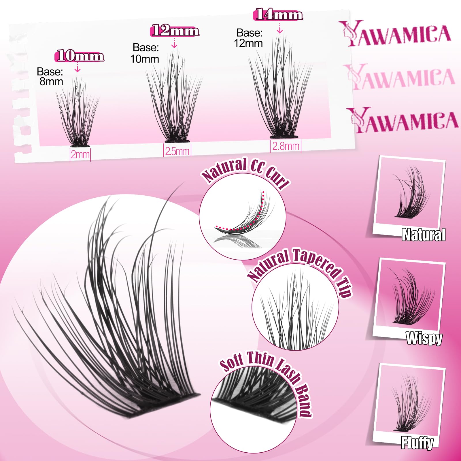 Yawamica DIY lash extension kit for at-home salon results.