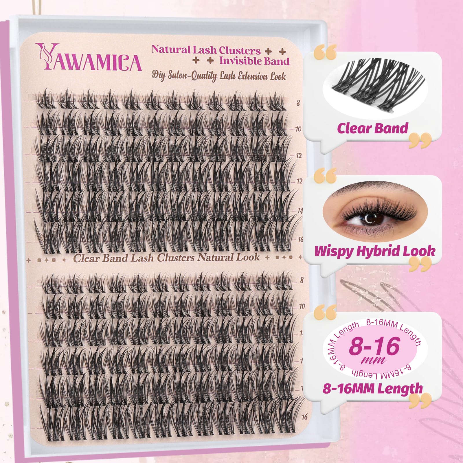 Yawamica DIY lash extensions at home for salon-like results.