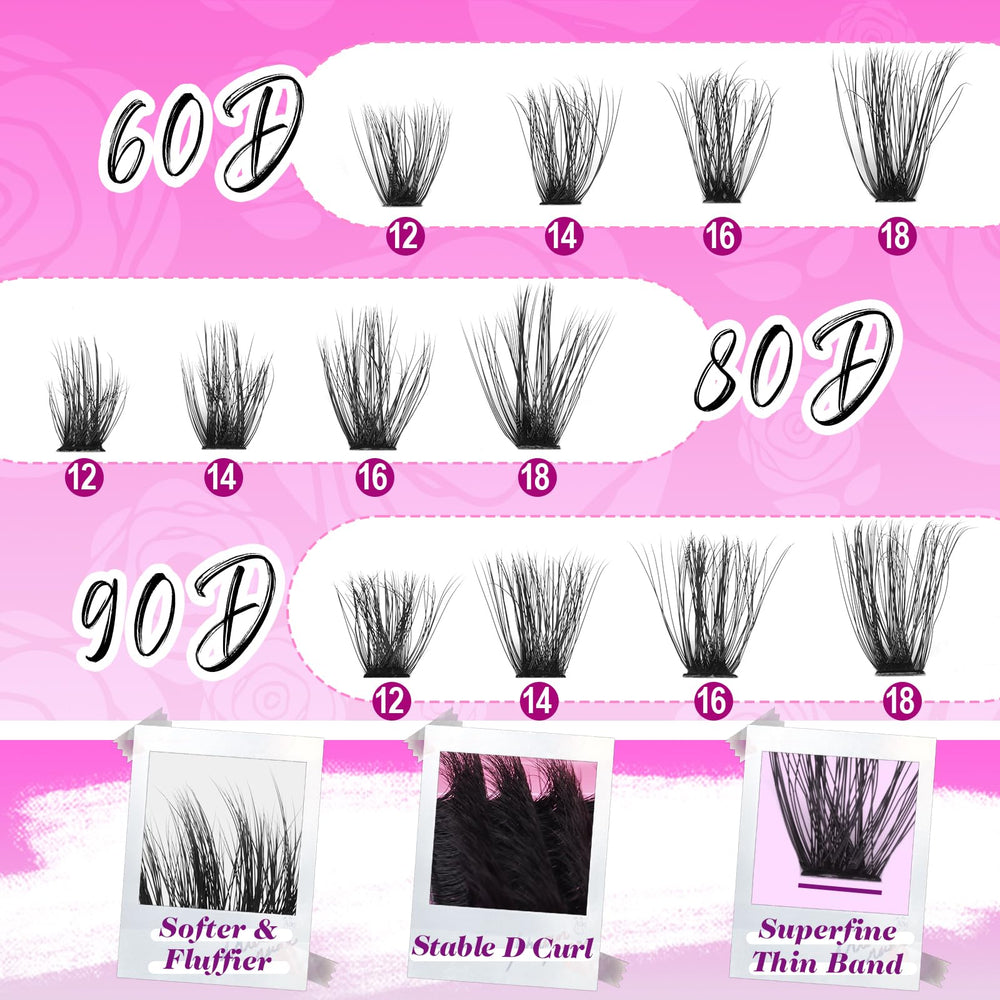 Yawamica beginner-friendly clusters for versatile lash styles