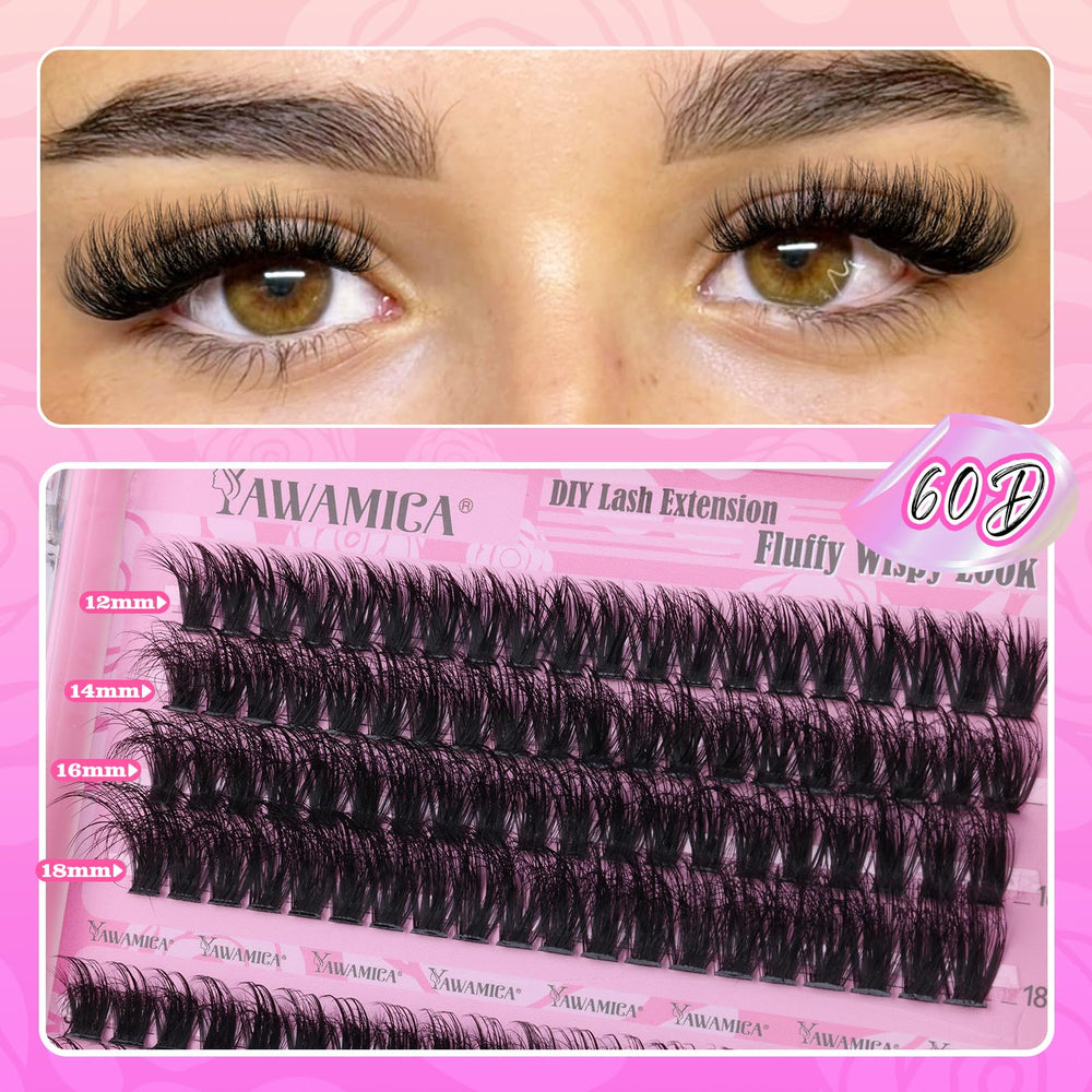Yawamica 12-18mm dramatic fluffy lashes for a fuller look